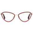 Moschino Burgundy Metal Frames Moschino