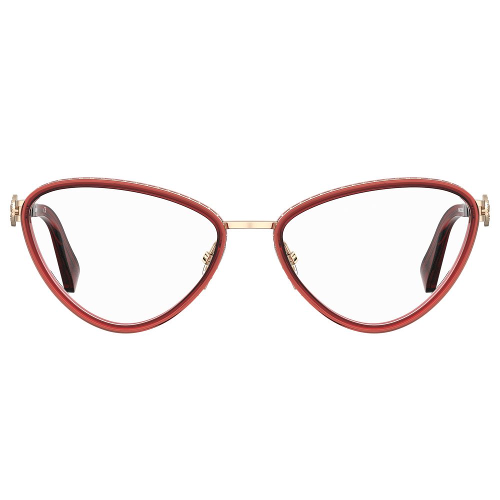 Moschino Burgundy Metal Frames Moschino