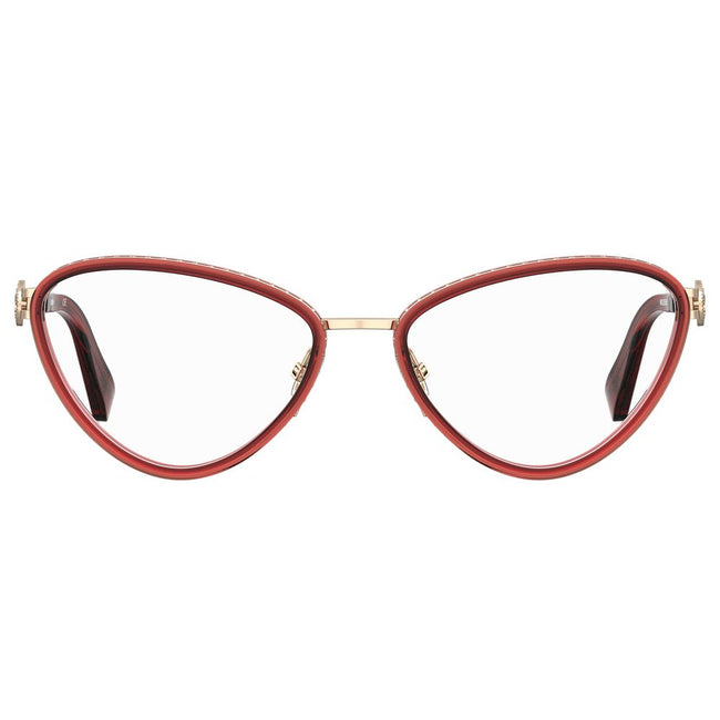 Moschino Burgundy Metal Frames Moschino