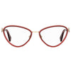 Moschino Burgundy Metal Frames Moschino