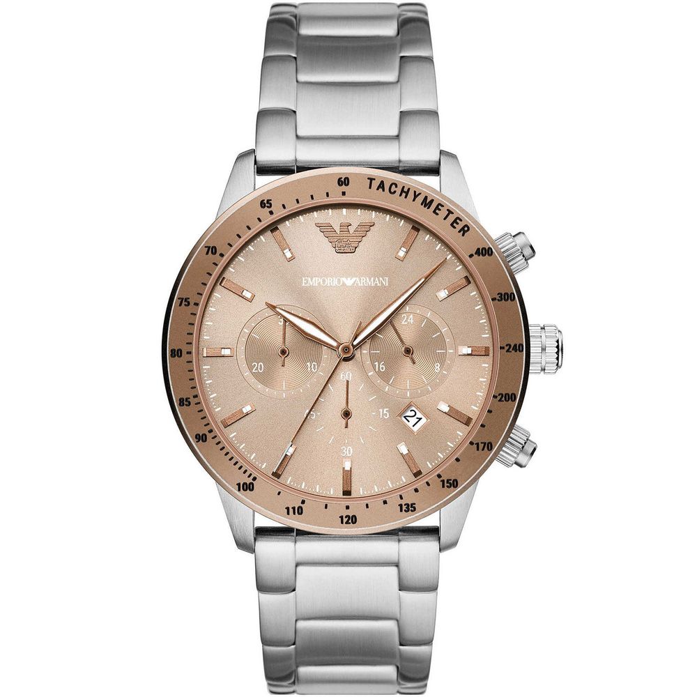 Armani Silver Stainless Steel Watch Armani