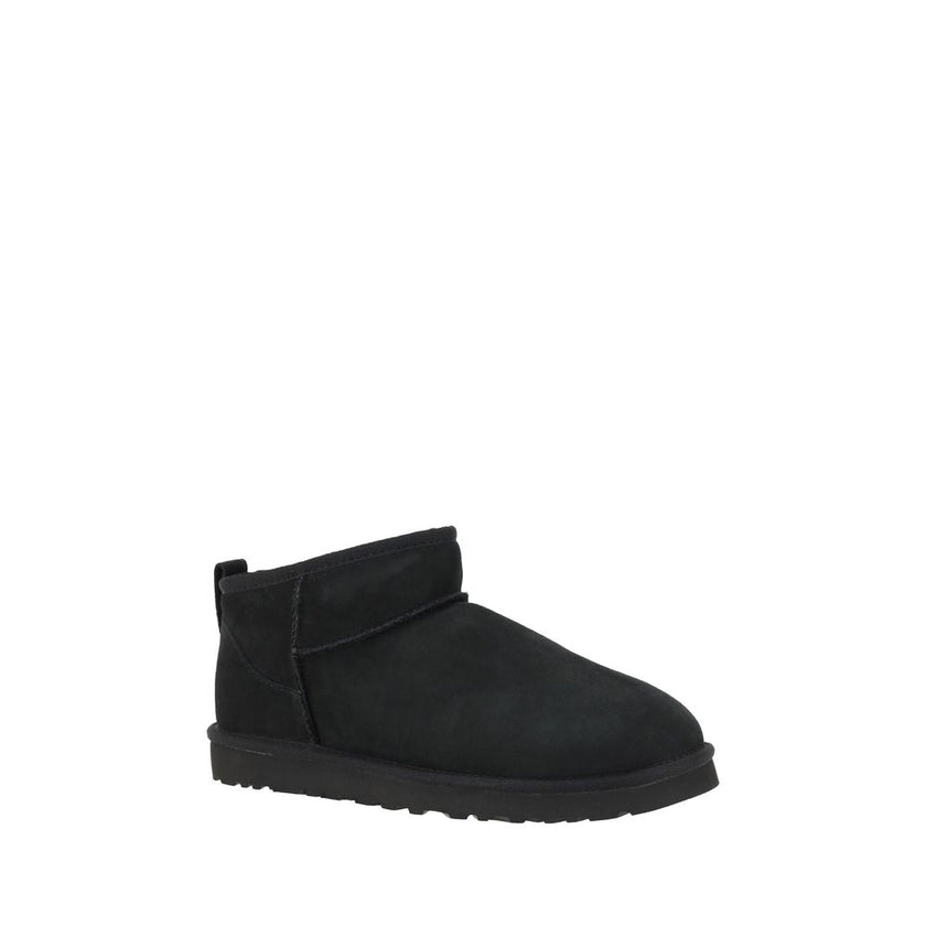 UGG Black Goatskin Ankle Boots UGG
