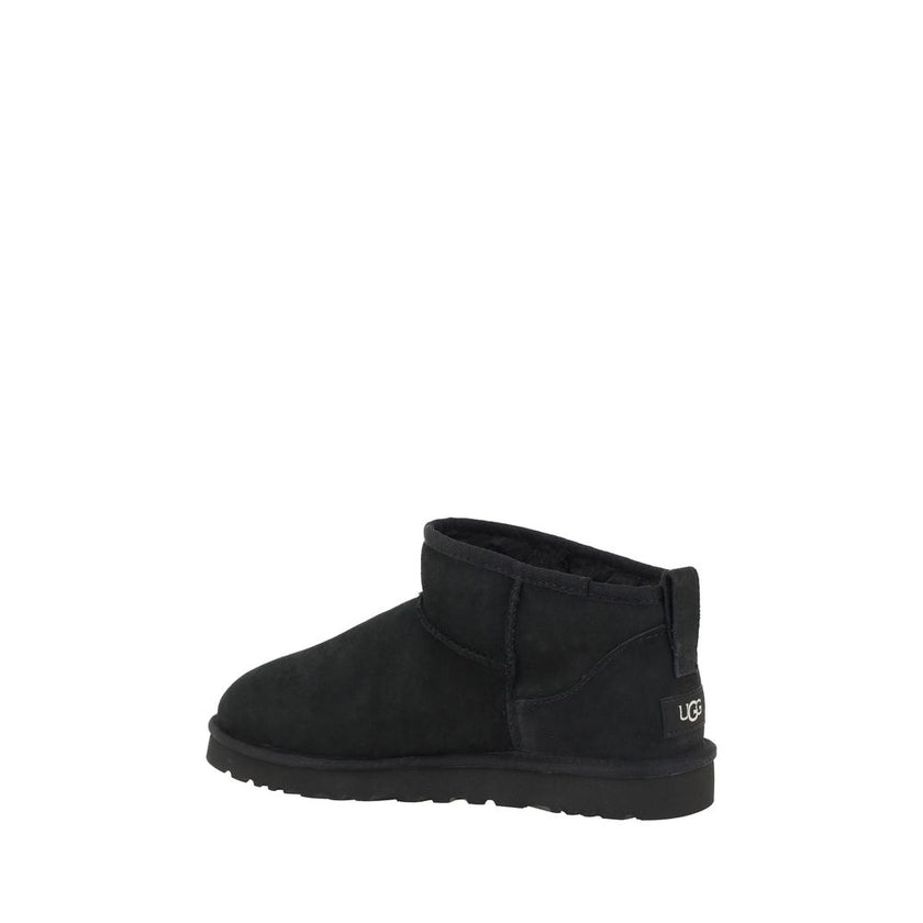 UGG Black Goatskin Ankle Boots UGG