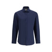 Brunello Cucinelli Blue Cotton Shirt Brunello Cucinelli
