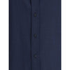 Brunello Cucinelli Blue Cotton Shirt Brunello Cucinelli
