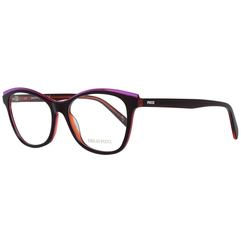 Emilio Pucci Burgundy Plastic Glasses (Frames) Emilio Pucci