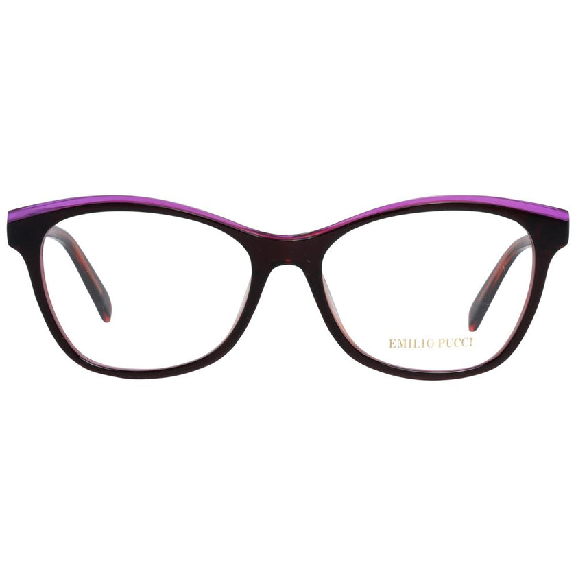 Emilio Pucci Burgundy Plastic Glasses (Frames) Emilio Pucci