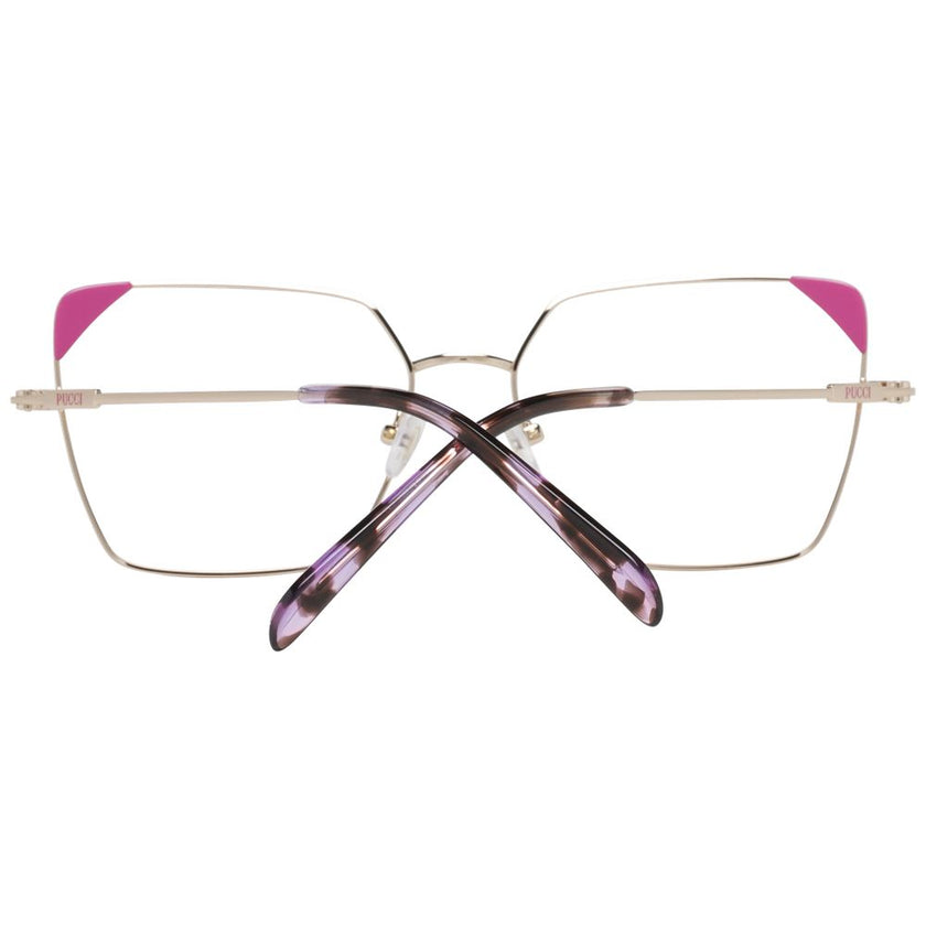 Emilio Pucci Rose Gold Metal & Plastic Glasses (Frames) Emilio Pucci