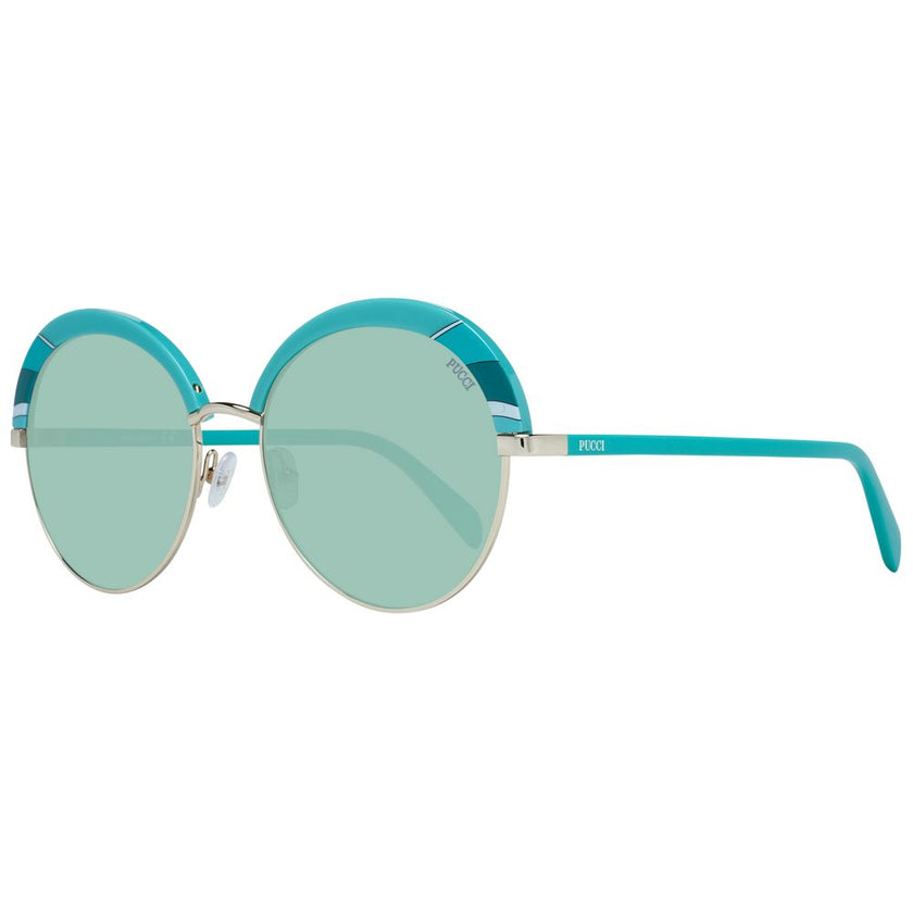Emilio Pucci Turquoise Metal & Plastic Sunglasses Emilio Pucci