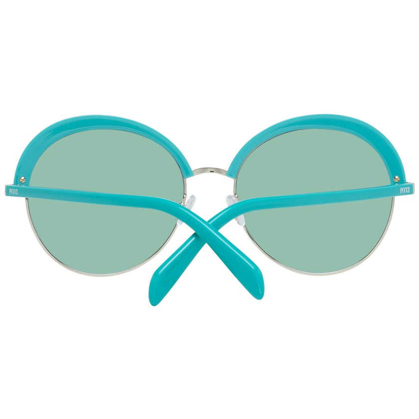 Emilio Pucci Turquoise Metal & Plastic Sunglasses Emilio Pucci