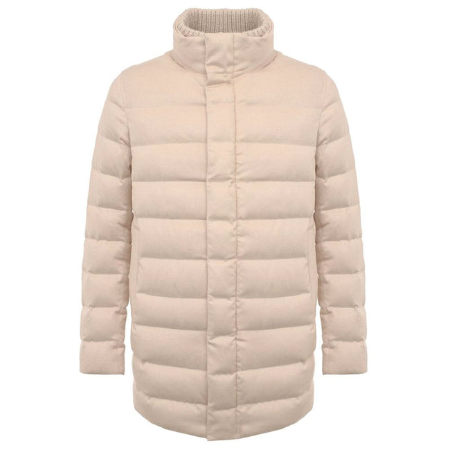 Herno Beige Cashmere Men Jacket Herno