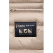 Herno Beige Nylon Men Jacket with Fur-Trimmed Hood Herno