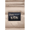 Herno Beige Nylon Men Jacket with Fur-Trimmed Hood Herno