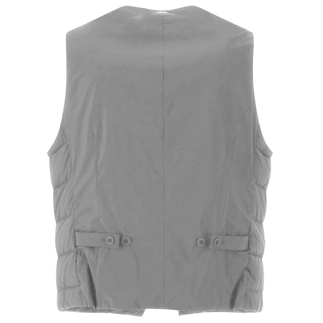 Herno Gray Nylon Men Vest Herno