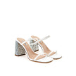 Miu Miu White Silk Sandal Miu Miu