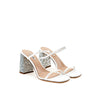 Miu Miu White Silk Sandal Miu Miu