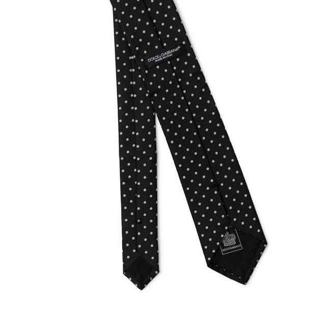 Dolce & Gabbana Black Silk Ties & Bowty Dolce & Gabbana