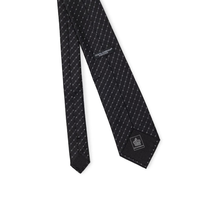 Dolce & Gabbana Black Silk Ties & Bowty Dolce & Gabbana