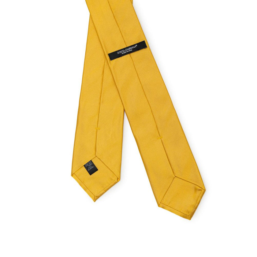 Dolce & Gabbana Gold Silk Ty Dolce & Gabbana