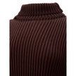 Bottega Veneta Elegant Viscose Brown Dress Bottega Veneta