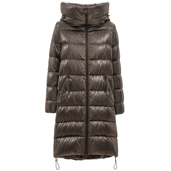 Herno Silver Viscose Jackets & Coat Herno
