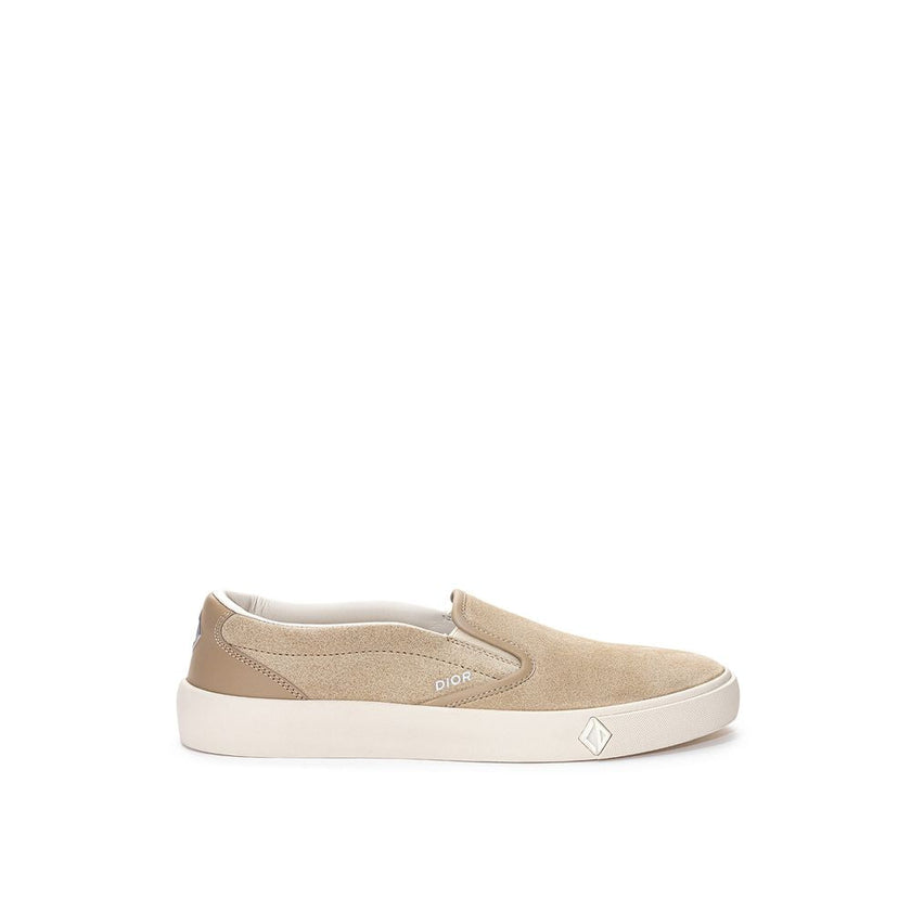 Dior Beige Leather Slip-On Loafers Dior