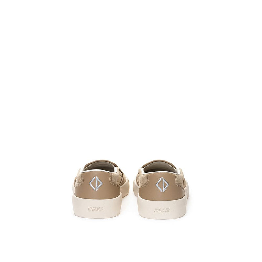 Dior Beige Leather Slip-On Loafers Dior