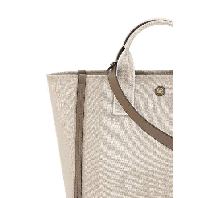 Chloé Beige Cotton Handbag Chloé