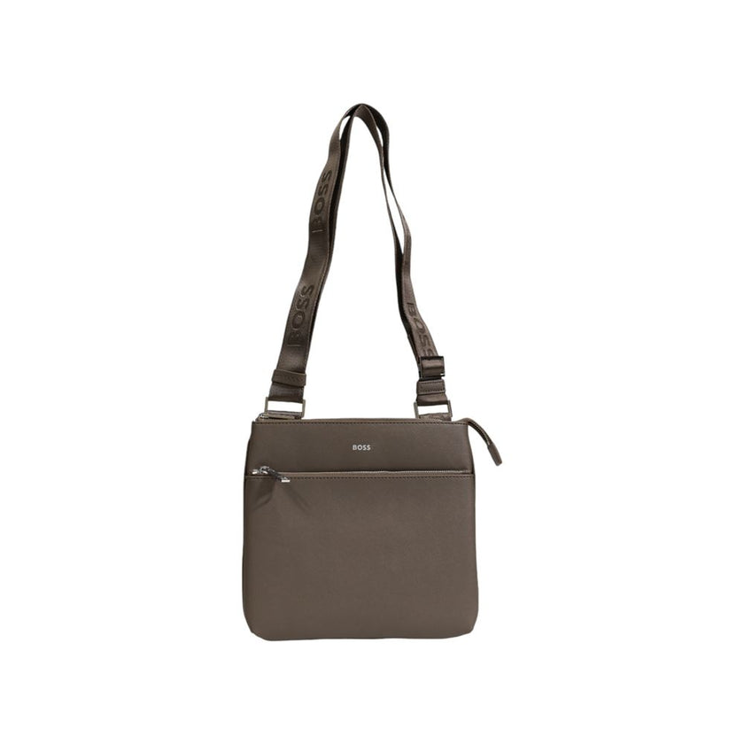 Hugo Boss Green Leather Messenger Bag Hugo Boss