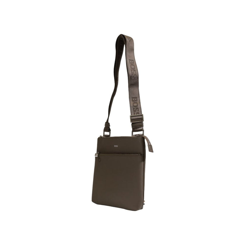 Hugo Boss Green Leather Messenger Bag Hugo Boss