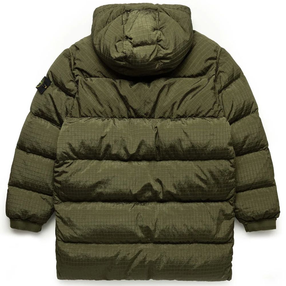 Stone Island Green Nylon Men Parka Stone Island