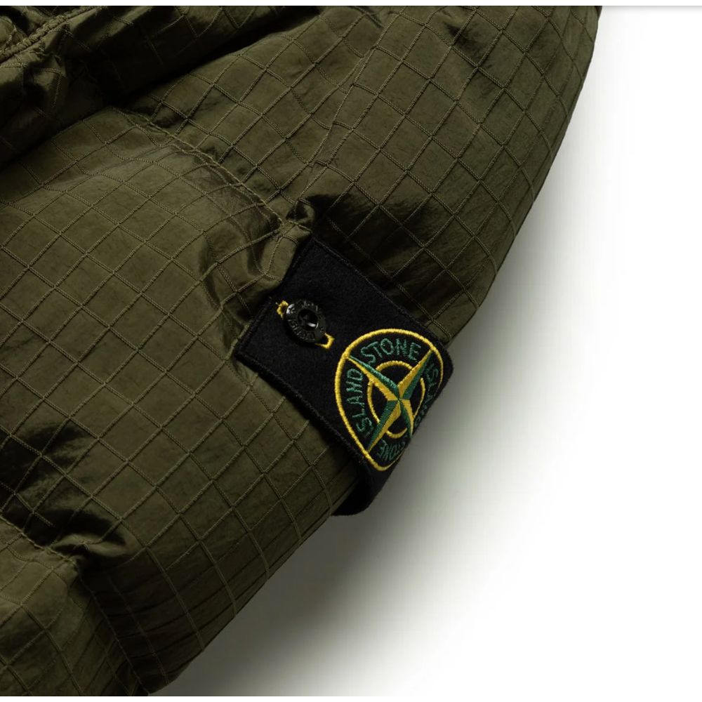 Stone Island Green Nylon Men Parka Stone Island