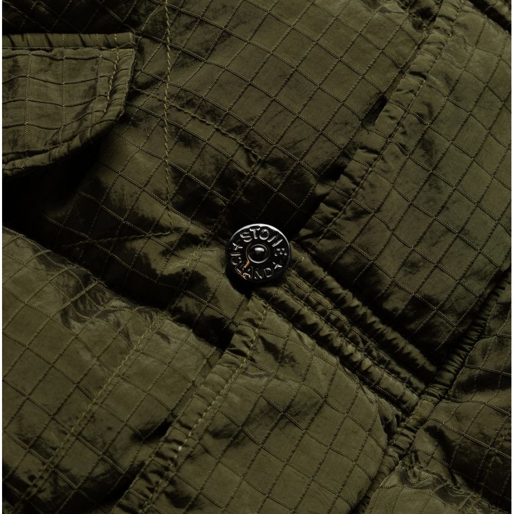 Stone Island Green Nylon Men Parka Stone Island