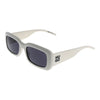 Hugo Boss White Unisex Sunglass Hugo Boss