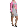 Moschino Gray Cotton Dress Moschino