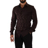 Dolce & Gabbana Bordeaux Silk Shirt Dolce & Gabbana