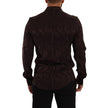Dolce & Gabbana Bordeaux Silk Shirt Dolce & Gabbana