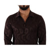 Dolce & Gabbana Bordeaux Silk Shirt Dolce & Gabbana