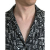Dolce & Gabbana Black Silk T-Shirt Dolce & Gabbana