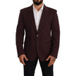 Dolce & Gabbana Purple Cotton Blazer Dolce & Gabbana