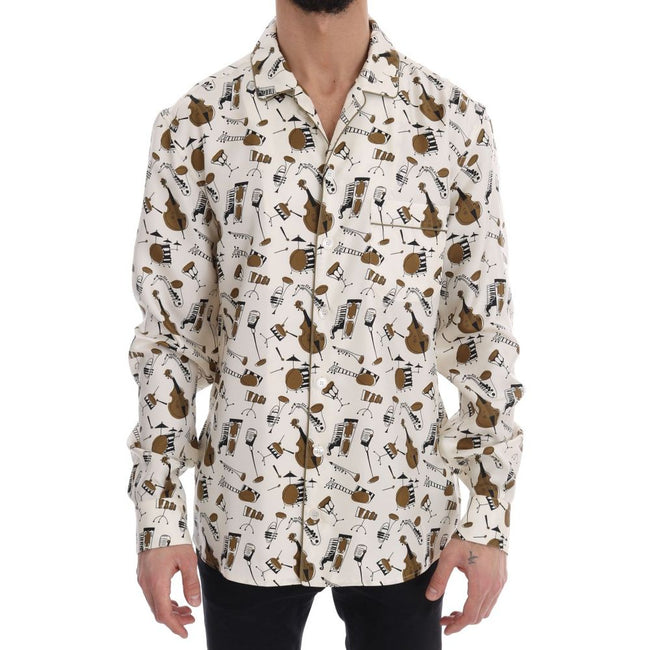 Dolce & Gabbana Multicolor Silk Shirt Dolce & Gabbana