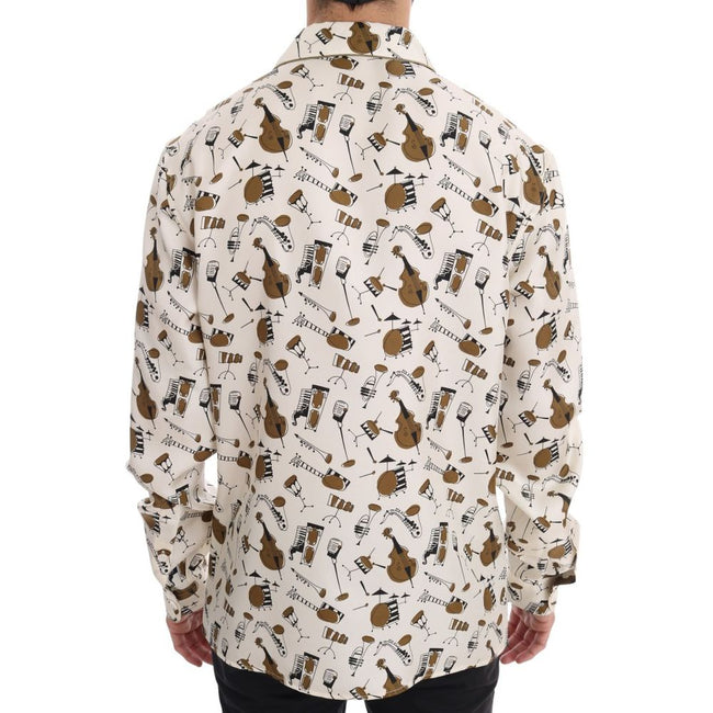Dolce & Gabbana Multicolor Silk Shirt Dolce & Gabbana