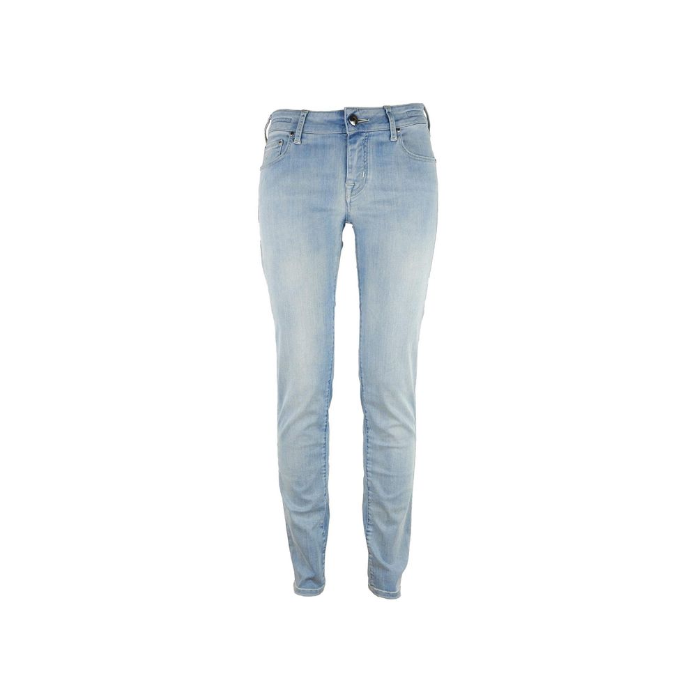 Jacob Cohen Blue Cotton Skinny Pant Jacob Cohen