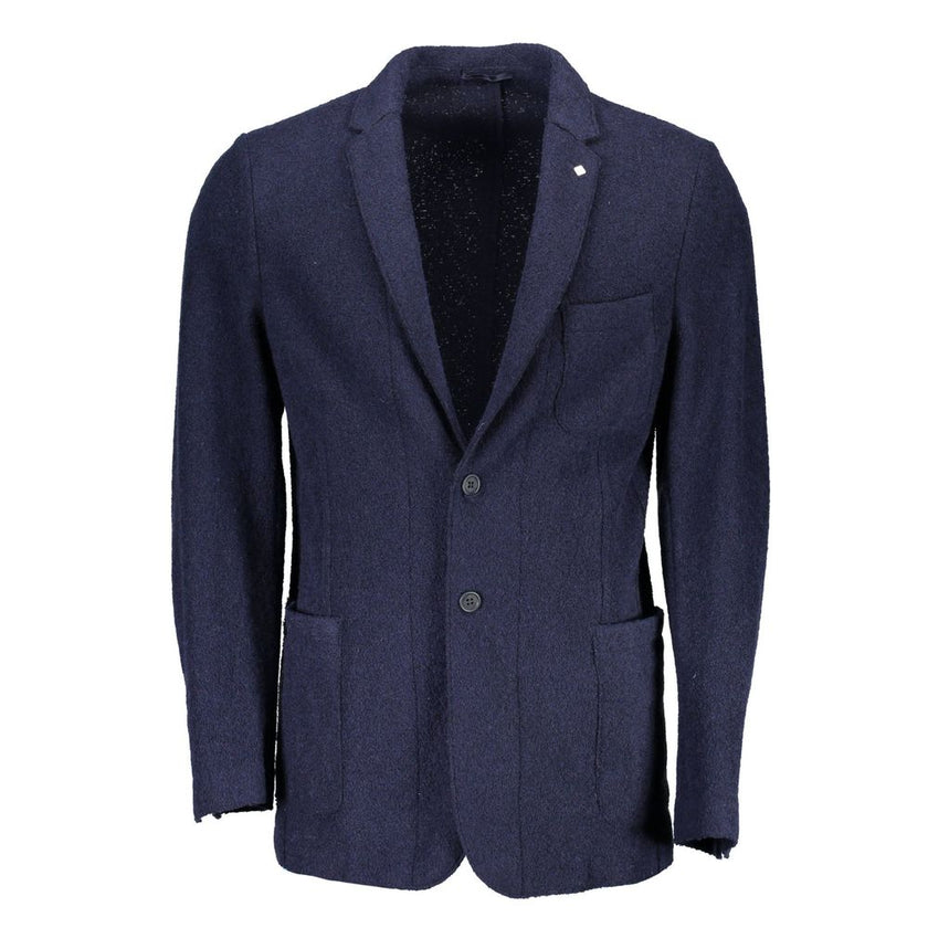 Gant Blue Wool Blazer Gant