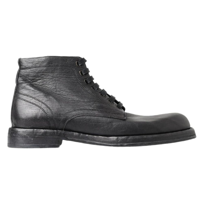 Dolce & Gabbana Black Leather Boot Dolce & Gabbana