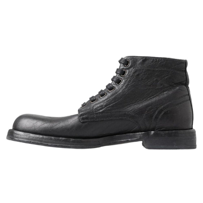 Dolce & Gabbana Black Leather Boot Dolce & Gabbana