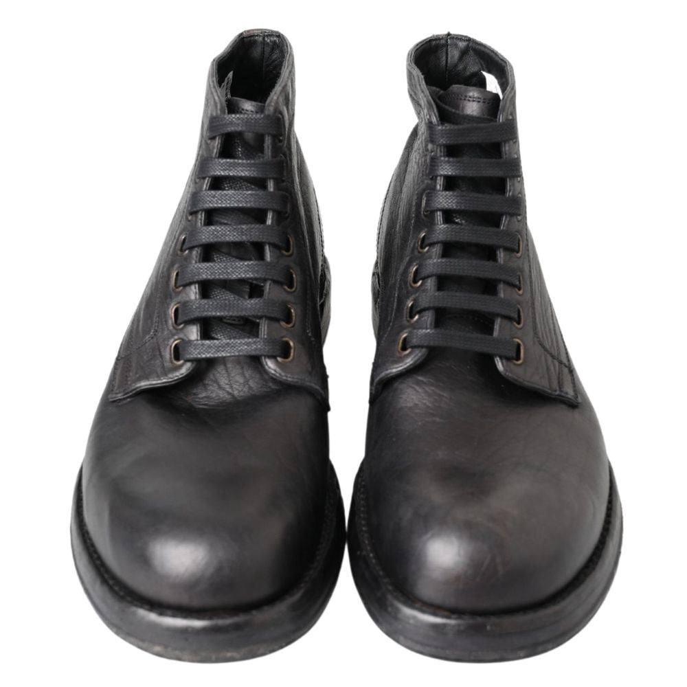 Dolce & Gabbana Black Leather Boot Dolce & Gabbana