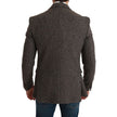 Dolce & Gabbana Brown Virgin Wool Suits & Blazer Dolce & Gabbana