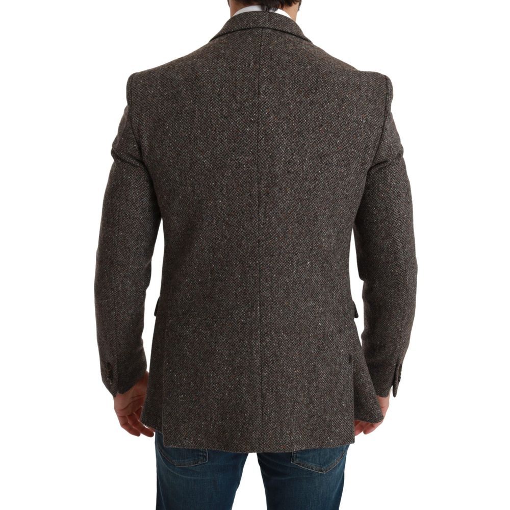 Dolce & Gabbana Brown Virgin Wool Suits & Blazer Dolce & Gabbana