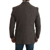 Dolce & Gabbana Brown Virgin Wool Suits & Blazer Dolce & Gabbana